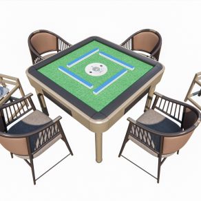 现代麻将桌 棋牌桌 棋牌室